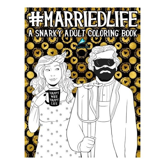 婚姻生活:一本尖刻的成人填色书