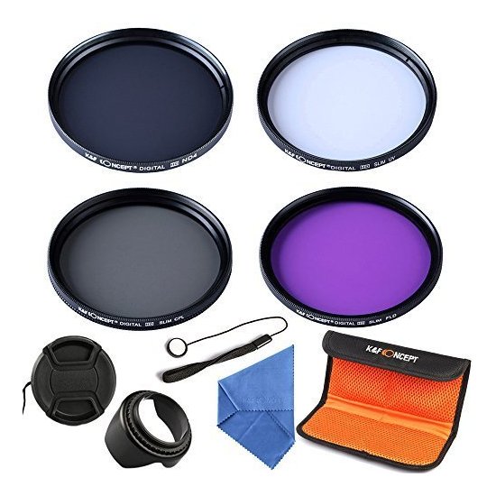 K&F概念52mm UV CPL FLD ND4镜头滤镜套件+滤镜袋袋