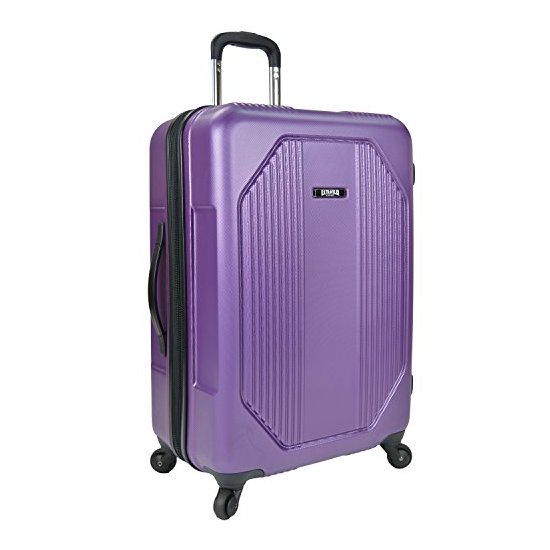 美国旅行者Alamosa轻型可膨胀旋转行李箱套装-紫色(27英寸)